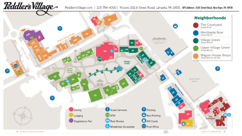 Map - Peddler's Village